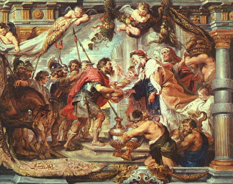 RUBENS, Pieter Pauwel The Meeting of Abraham and Melchizedek fa oil painting picture